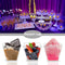 50pcs Food Cups Kitchen Decor Cake Cup with Spoon Set for Jelly Mousse Ice