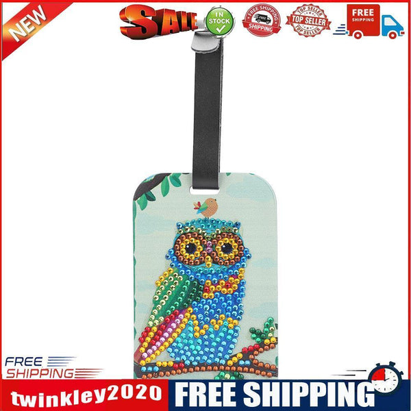 DIY Special Shaped Diamond Painting Birds Design Leather Boarding Pass