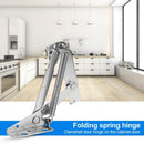 2pcs 80 Degree Spring Hinge Sofa Cabinet Door Lift Support Connect Folding