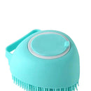 Soft Pet Dog Bath Shower Shampoo Brush SPA Massage Clean Scrubber (Blue)