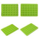 50 Cavity Gummy Bears Silicone Soap Ice Cube Tray Baking Mold (Green) Newly