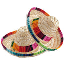 Buckle Cat Costume Pet Straw Hat Pet Ornaments Sombrero Mexican Straw Cap