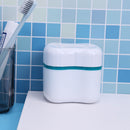 Denture Box Bathroom Travel Denture Cup False Tooth Cleaning Container (F) Newly