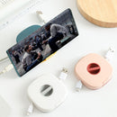 Line Earphone Cable Winder Box Phone Holder Cord Storage Case Cable Organizer