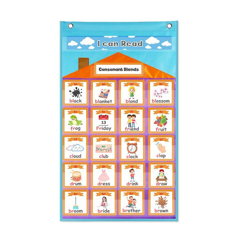 Education Readings Early Childhood Mixed Sound Insert Card Vowel Teaching Aids