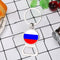 Russian National Flag Bottle Opener Gem Keychain Multifunctional Car Key Ring