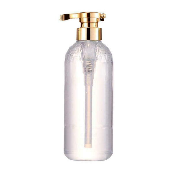 Clear Shampoo Bottle Bathroom Shower Gel Refillable Pet Pressing Bottles U7B6