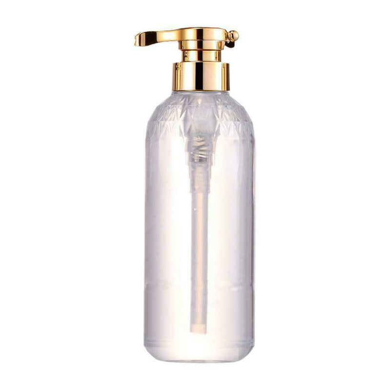 Clear Shampoo Bottle Bathroom Shower Gel Refillable Pet Pressing Bottles U7B6