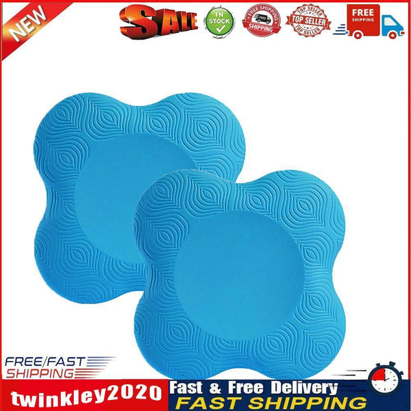 Yoga Knee Pad Elbows Hands Wrist Cushion for Plank Fitness (Sky Blue 2pcs) Newly