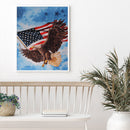 Full Cross Stitch American Flag Eagle Counted DIY Embroidery (SZX806-2)