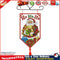 Christmas Banner Pendant 14CT Stamped Cross Stitch Needlework Set (020) Newly