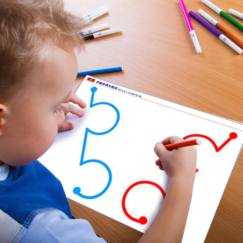 Intelligent Think Training Tracking Pen Hand-Brain Coordination Exercise Card