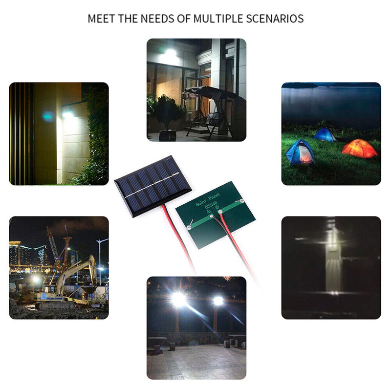 1pc Mini Solar Panel 1W 3V 100MA DIY Outdoor Camp Solar Charger Power Bank Newly