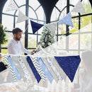 12 Flags 3.2m Double-Sided Bunting Pennant Wedding Party Decorative Banner Flag