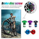 12x M5x10mm Disk Brake Rotor Bolts Mountain Bike T25 Brake Screws (Green)