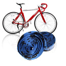 2Set Cycling Road Bike Sports Cork Handlebar Tape+ 2 Bar blue+camo