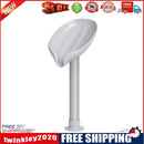 Leaf Shape Soap Box Drain Stand Suction Cup Punch-free Holder (Long Grey)