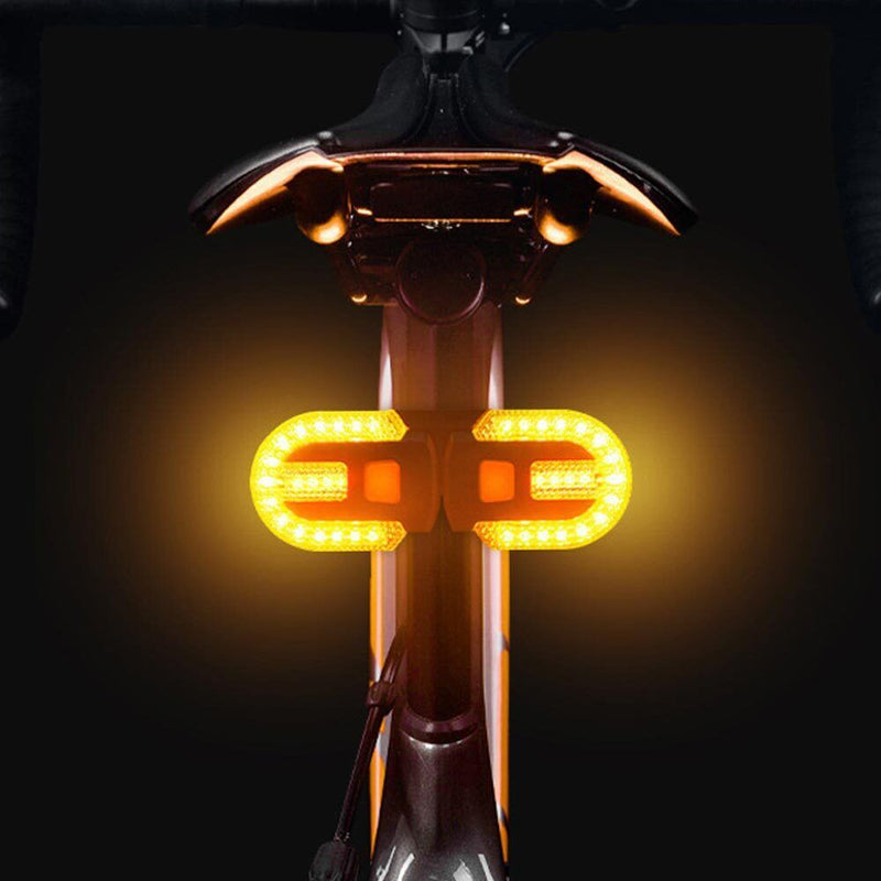 Fahrrad Blinker USB Wasserdichtes Highlight LED Warnlicht Kabellos Fernbedienung