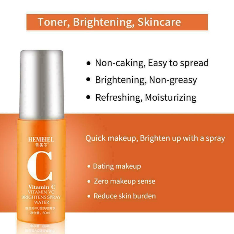 Vitamin C Toner Brightening Spray Moisturizing Pores Face Shrink Ser TI U9C3