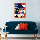 5D Diamond Painting DIY National Flag Gnome Full Round Drill Wall Decor Crafts