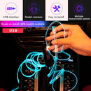3/5m Car Interior EL Wiring LED Strip Lamp for Auto Party Atmosphere Lighting