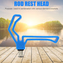 2pcs M3/8 Plastic Fishing Rod Gripper Head Carp Fish Pole Holder Bracket Supp