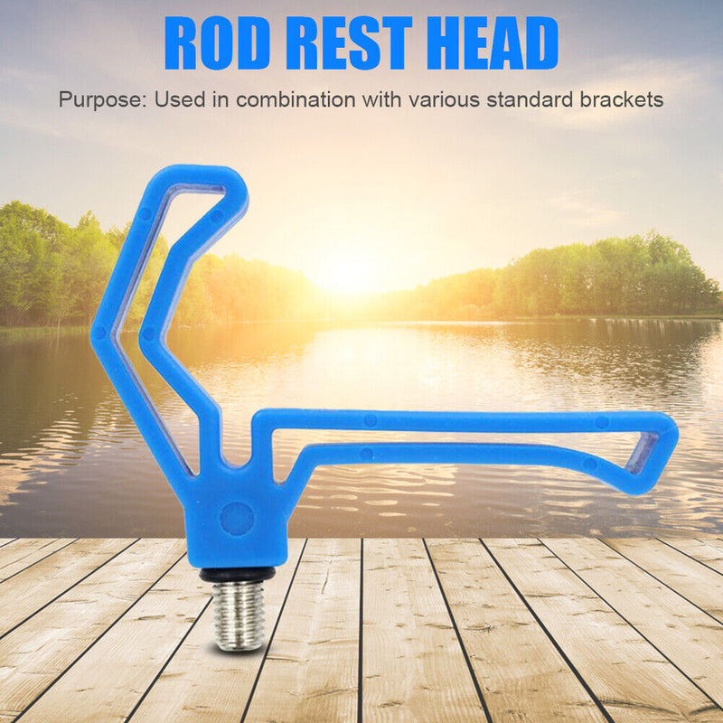 2pcs M3/8 Plastic Fishing Rod Gripper Head Carp Fish Pole Holder Bracket Supp