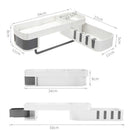 Shelf Rack Hollowed out design Rotating Shelves Storage Rack Bathroom Shelf