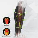 Basketball Knee Protector Calf Guard Socks Running Leg Sleeves (Black L) Newly