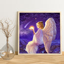 Full Cross Stitch Art Picture 11CT Stamped Angel Girl Embroidery Wall Ornament