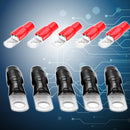 10pcs Car Audio Power Ground Wire Ring Terminals 4 AWG Gauge M8 Connectors Newly