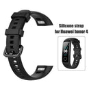 Silicone Wristband Bracelet Watch Strap for Huawei Honor Band 4 (Black) Newly
