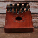 17 Keys Kalimba Musical Instrument Mahogany Thumb Piano Mbira (Coffee)