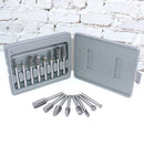 8pcs 6mm Shank Wood Carving Grinding Rotary File Multi Tools with Storage Bag