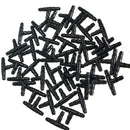 100X Tee Connectors For Irrigation Hose Water Pipe Joints Watering System