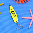 13g Spoon 3 Hooks Fishing Lure Sequins Paillette Hook(Yellow) Newly
