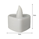 24pcs LED Tealight Candles Lamp Romantic Wedding Party Home Decor (White) Newly