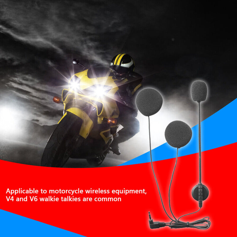 Helmet Intercom Stereo Headsets Bluetooth-Compatible Speaker Earphone for V4 V6