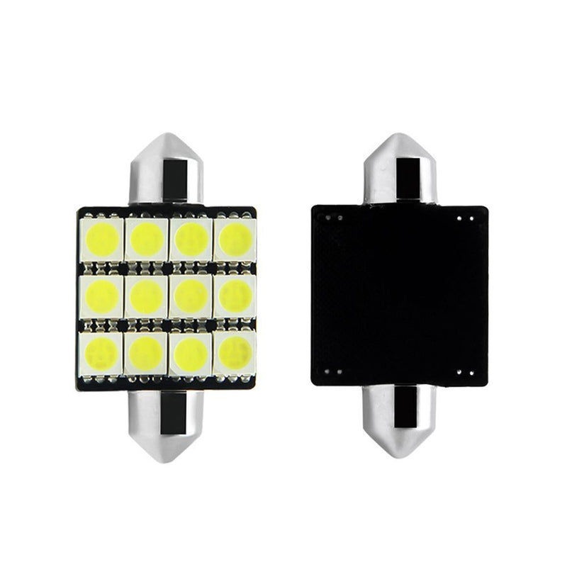 Error Canbus White Festoon Light Car LED Reading Bulbs C5W Dome Lamp For 4Pcs