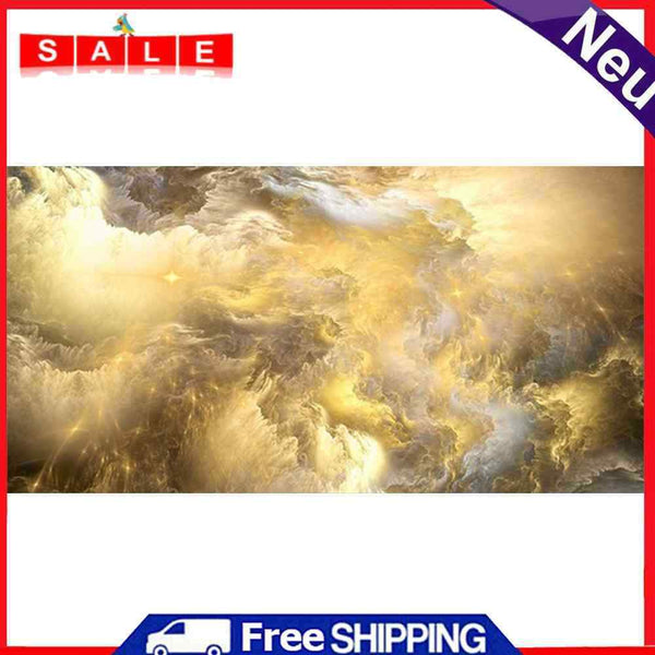Frameless Colorful Cloud Oil Paint By Numbers DIY Handmade Drawing On Canvas Kit