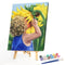 Sunflowers Girl Oil Painting By Numbers DIY Frameless Art Picture On Canvas