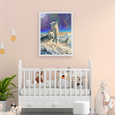 Diamond Painting 5D Full Round Drill Mosaic DIY Wolf in Snow Wall Decoration Kit