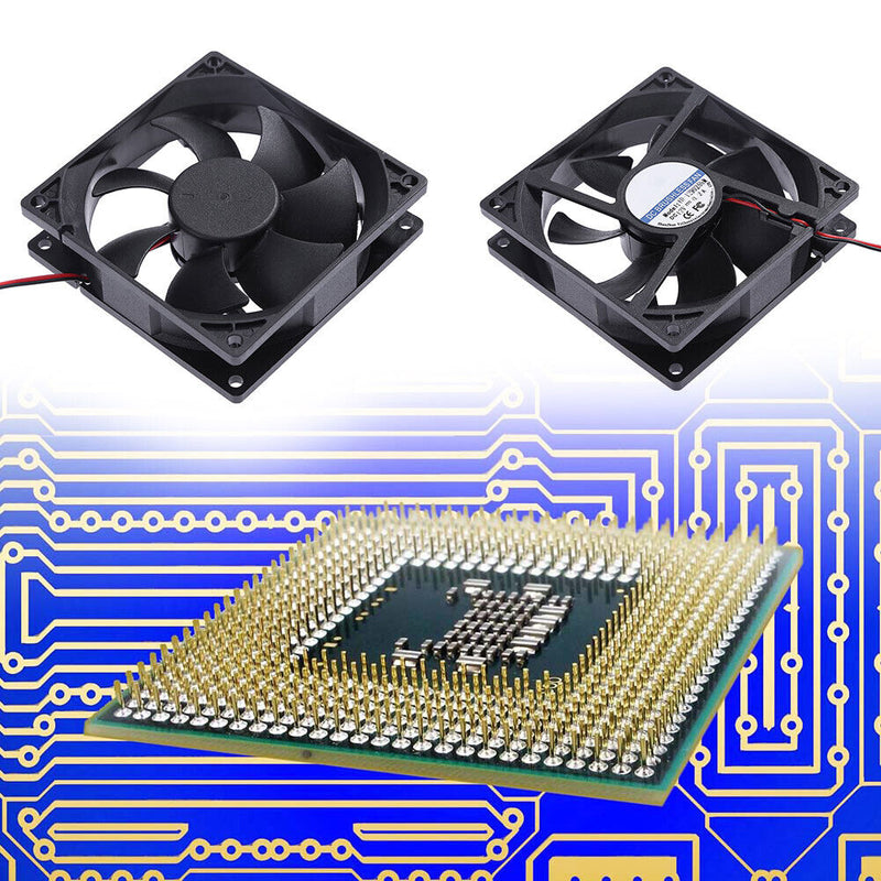 YD-129025SM DC 12V Cooler Fan 90x90x25mm 7 Blades Computer PC Fan