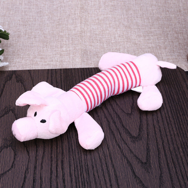 Pet Puppy Chew Squeaker Squeaky Plush Sound Ball For Dog-pig