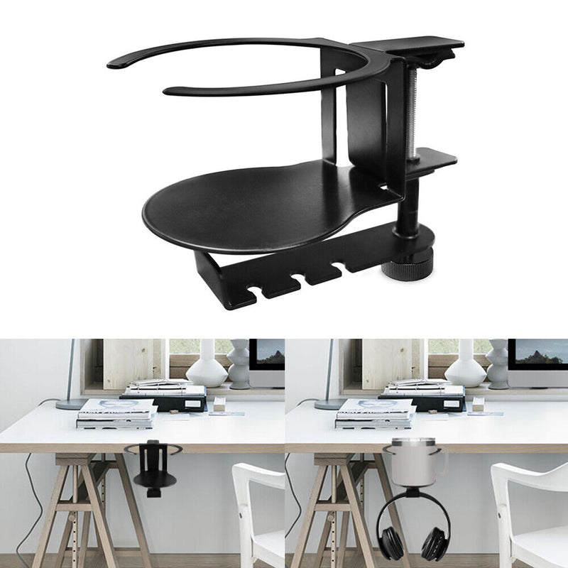 Mounted Hanger Cup Holder Headset Desktop Wall Clamp Stand Bracket Headphones