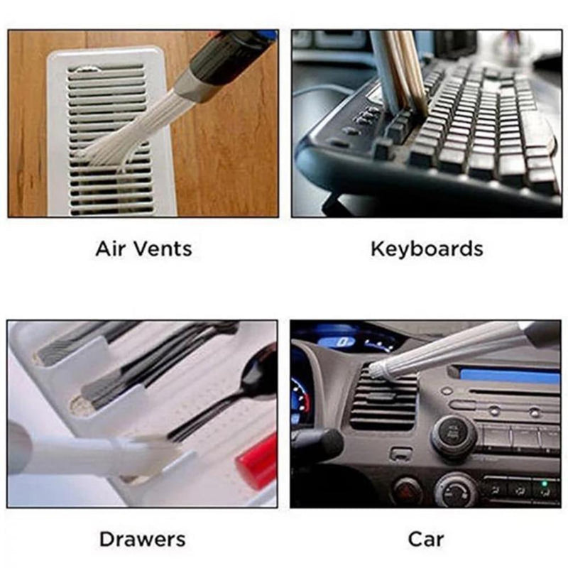 Portable Cleaning Brush Universal Dust Vacuum Cleaner System Straw Tubes Lust