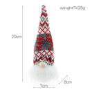 LED Light Up Hanging Faceless Gnomes Pendant Christmas Ornament (D Grey Stripe)