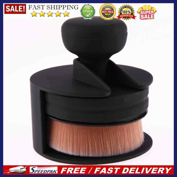 Matt Makeup Brush O-Shape Signet-Shape Portable Makeup Beauty Tool Brush