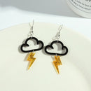 Fashion Women Girls Acrylic Earrings Drop Dangle Drop Earrings Cloud Lightning