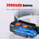 Gesture Sensing Head Flashlight Work Light Sensor Headlight COB Headlamp